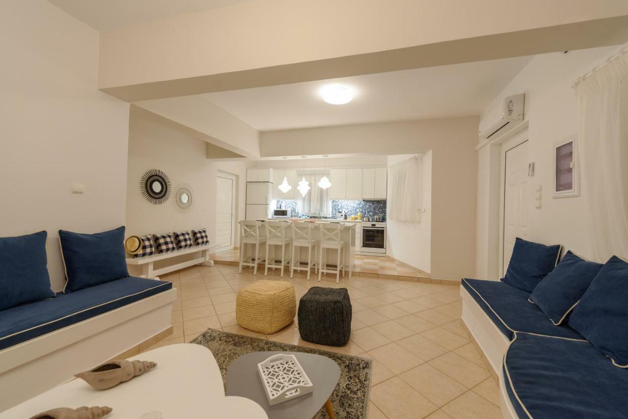 Full View In A Luxury House Villa Kalamaki  Esterno foto