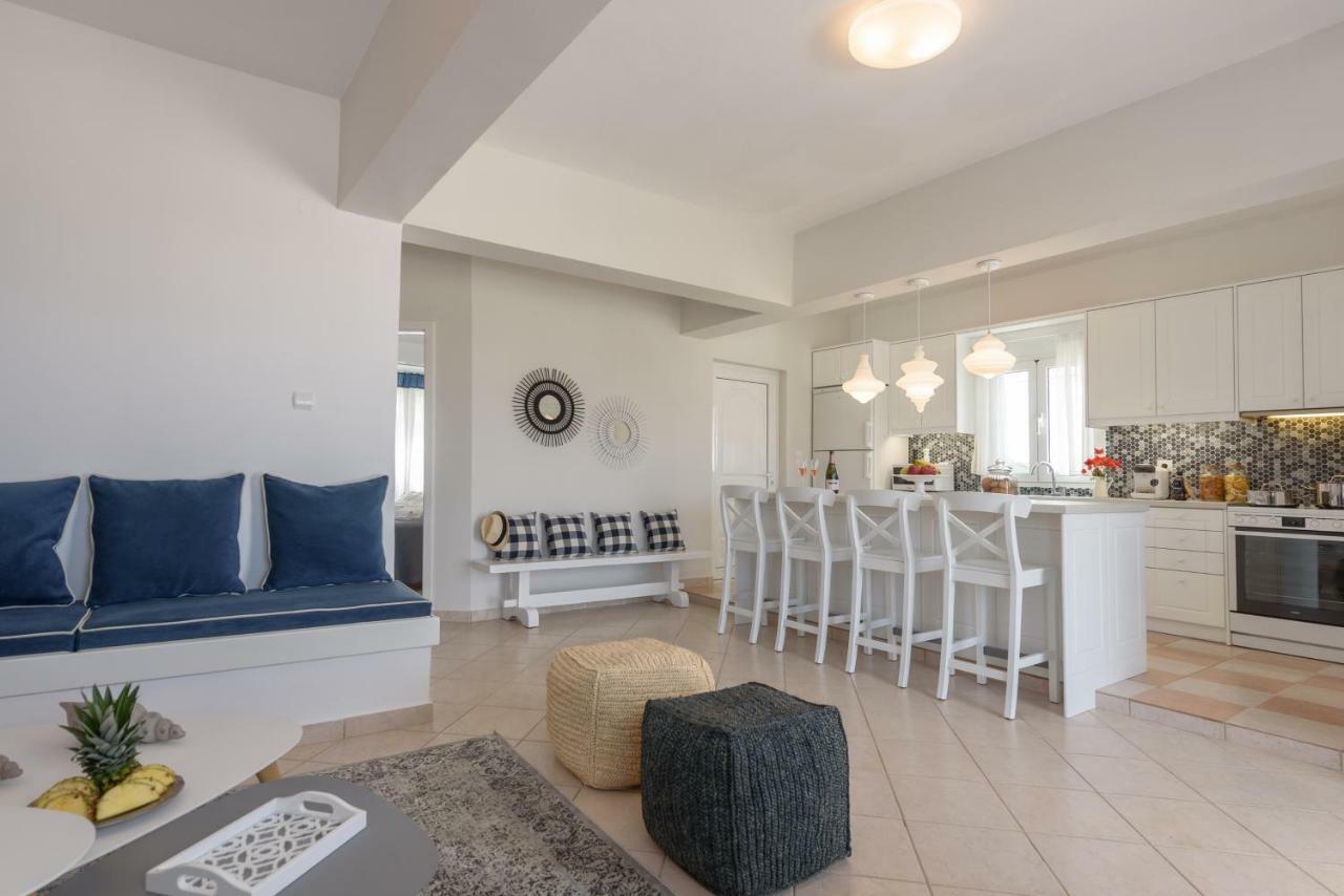 Full View In A Luxury House Villa Kalamaki  Esterno foto