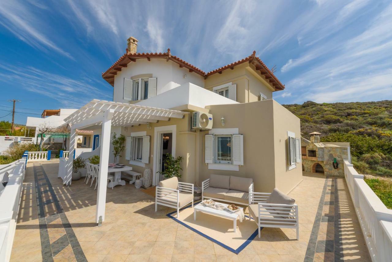 Full View In A Luxury House Villa Kalamaki  Esterno foto